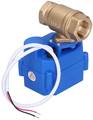 Cwx-15n-Cr04-Dc9~24v-Dn15 Motorisierter Kugelhahn Messing Mikrohydraulikventile 1/2 Zoll Elektrischer Gerader Durchgangskugelhahn für die Wasseraufbereitung