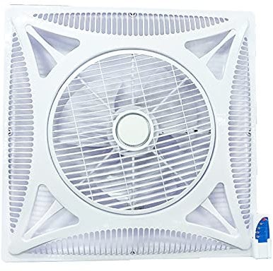 caihuashopping Exhaust Fan Integrated Ceiling Ventilation Fan 60×60CM Embedded Smart Remote Ventilation Fan Household/commercial Ceiling Exhaust Fan, 3 Speed Settings, White Vent Fan