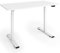 ESMART ETA-121WW 120 x 60 cm Weiß - Ergonomischer Steh-Sitz-Schreibtisch Stufenlos elektrisch höhenverstellbar 73-123 cm Schnelle Montage