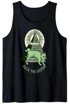 NWO All Seeing Eye Pyramide Mason Men Women Tank Top