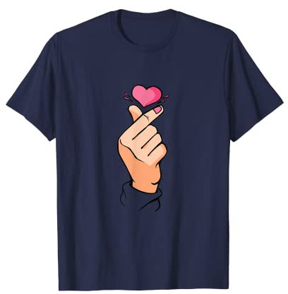 K-Pop K-Drama Korean Finger Herz Saranghae T-Shirt