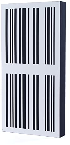 Bluetone Acoustics Slat AbFuser Hybride Akustikplatte | Akustik Diffusor und Absorber | Akustikpaneele für die Raumakustik (100x50x11cm, White)