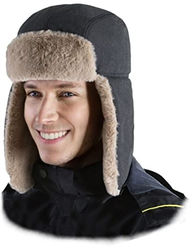 Baby Amabc Fliegermütze mit Ohrenklappen, Winter Trapper Hut Kunstfellmütze Warme für Männer Frauen, Mütze Passt Snowboarden Skaten
