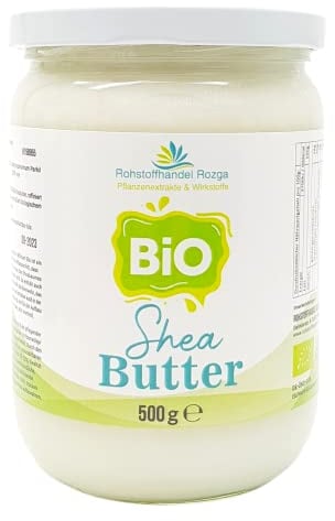 Sheabutter Bio 500 g im Glas 100% rein Top Qualität