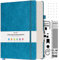 OFFIGIFT Notizbuch B5 Dotted, Hardcover Tagebuch mit 312 Nummerierten Seiten, 100g/m² Tintenfestes Papier Gepunktete Notizbücher mit Registerseiten, Tagebuch für Erwachsene, 19,3 x 26,4 cm, Blau
