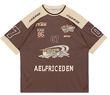 Aelfric Eden Femme d'été T-Shirt Homme Oversize Tee très Large Sport Jersey Manches Courtes Coupe Classique Base Décontracté Tops