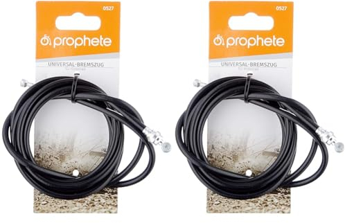 Prophete Universal Bremszug für Hinterrad, Bremsteil, Länge 160 cm, Farbe schwarz (Packung mit 2)