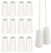 OKODOKO 12x White Wooden Pendant Pulley Knobs for Blind Shade Cord Tassels/Light Rope