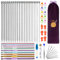 Aeelike Knitting Needles and Crochet Hook Set, Crochet and Knitting Kits for Beginners Adults Kids, 60 PCS Crochet Knitting Starter Kit with 25cm Knitting Needles, Crochet Needles Set and Accessories
