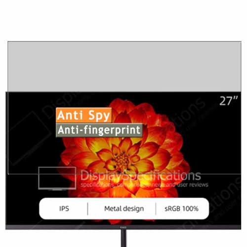 Vaxson Anti Spy Schutzfolie kompatibel mit ChiQ 27P626F 27 Monitor Display folie folien Displayschutzfolie ( nicht Panzer Schutz Glas folie SchutzGlas nicht PanzerGlas )