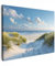 MuchoWow© Leinwandbild 40x30 cm Dekoration Wohnzimmer Bilder Aufhängen Wall Decoration Living Room Wohnungs Deko Moderne Dünen - Sommer - Sonne - Landschaft - Meer