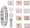 Greenyre Italian Charms Armband Set,10 zusätzlich Italian Charms mit Öffnungswerkzeugen,DIY Italian Style Charms für Damen Herren Mädchen,Geburtstag geschenk,Beste mama geschenk-12er-Satz - Rosa