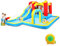 LEADZM Hüpfburg mit Gebläse, Großer Hüpfburg Kinder mit Trocken oder Wasserrutsche, Kletterwand, Schwimmbad, Geeignet für 3 Kinder von 3–10 Jahren, 465 x 365 x 195 cm