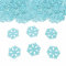 ParPix Holz Konfetti Schneeflocken Deko Blau, Groß 3cm Streudeko Schneeflocken Weihnachten Deko, Weihnachts Tischdeko, Winterdeko Confetti, DIY Tischdeko Winter Deko, Konfetti Silvester Deko