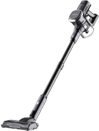 Lubluelu Akku Staubsauger mit 25kPa 220W, Staubsauger Kabellos mit LED-Bürste & HEPA Filter, Akkusauger bis 50Min. Laufzeit, Vaccum Cleaner Freistehend für Hartböden, Tierhaare, Teppiche