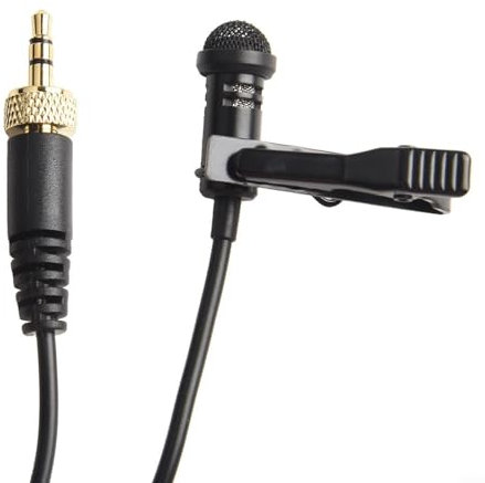 Clear and Professional Audio Lapel Microphone for and For Sony Wireless System, Under Ear Design (Gold)