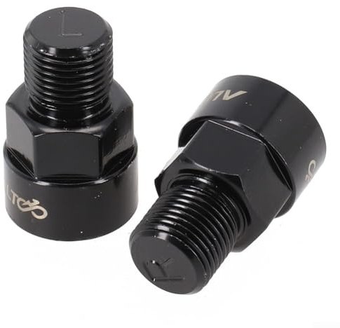 Fahrrad Pedal Adapter Set für 9/16 Zoll Kurbeln und 1/2 Zoll Pedale inkl zwei Stücke