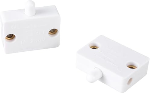 Lot de 2 interrupteurs à câble étanches en ligne - Interrupteur de lampe d'alimentation - Interrupteur en ligne étanche - Fonctionnement facile