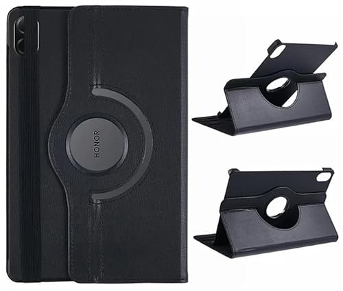 360° Rotating Stand Case Cover for Honor Pad X8a 11 inch 2024 Tablet Cover (Black)