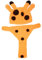 GALPADA 1satz Giraffe Kostüm Handgefertigtes Atmungsaktives Fotorequisit Mit Und Shorts Für Neugeborene Monate Gelb