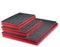 GUARDIQUE Multilayer Schaumstoff 600 x 400 x 50 mm, 1 Stk., Shadow Foam, Schneiden und Abziehen, Anpassbare, Kaizen, Werkzeugeinlage für Werkzeug, Kamera, Werkzeugkoffer, Werkzeugwagen, Rot & Schwarz