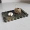 Natural Luxury Scalloped Marble Tray 27.5 * 20.5, Green Rectangle VanityTray for Bathroom Kitchen Counter, DecorativeTray for Dresser Home Decor