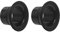Getbauop Bass Drum Enhancer Kick Booster mit Port Hole Protector Drum Ansatz (schwarz)