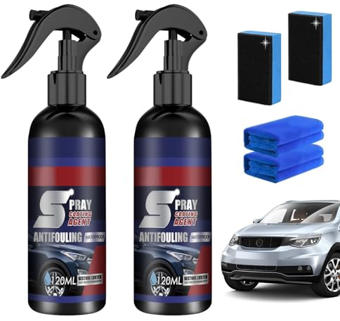 2pcs Advanced Car Quick-acting Coating Agent Spray,Beschichtungsspray Auto,3 in 1 Hoch Schutz Schnelles Auto-Beschichtungsspray,Geeignet zum Schutz des Autolacks und zur Reparatur kleiner Kratzer