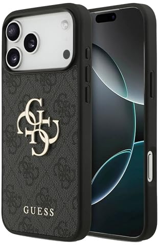 CG MOBILE Guess 4G Large Logo Case for iPhone 17 Pro (Black)