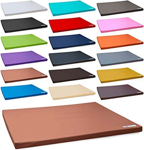 dogsfavorite Hundebett Easy aus Kunstleder Gr. M 100 x 80cm Cognac Kofferraummatte Hundematte Hundekissen Hundebetten