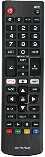 ALLIMITY AKB75375608 Mando a Distancia reemplazado por LG 4K UHD TV 32LK6100 32LK6200 43LK5900 43LK6100 43UK6300 43UK6400 43UK6470 43UK6500 43UK6750 49LK5900 49LK6100 49UK6300 49UK6400