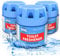 SOL 3pk x 70g Toilet Fresheners, Ocean Scented Blue Cistern Blocks, Last 1000 Flushes, Prevents Limescale, Cleans Rims, Strong Air Freshners and Loo Cleaner for Bathroom Air, Room, Home Airfreshener
