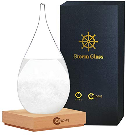 Christmas Gifts Storm Glass Weather Predictor Weather Station, Office Desktop and Home Decor Weather Glass Weather Forecaster,Unique Cool Gifts for Women/Men