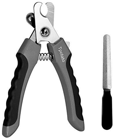 Tpotato Dog nails clippers,Dog Nail Trimmers with Safety Guard for Small Medium Large Breed Dog & Cat to Avoid Over Cutting,Professional Grooming Tool with Quick Sensor and Dog Nail File