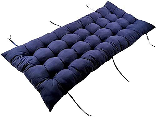 DanChen Langes Sitzpolster für den Innenbereich, 2–3-Sitzer, dicke Stuhl-Schaukelauflage für Outdoor-Möbel, Terrassen-Sonnenliege, rechteckiges Möbel-Sitzpolster