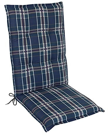 Gardissimo Hochlehner Auflage Comfort 2407, Made IN Europe, 120 x 50 x 8 cm, 100% Baumwolle