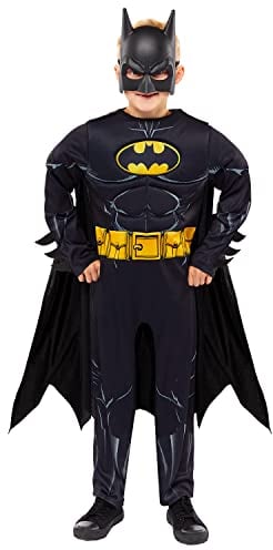 (PKT) (9913333) Child Boys Batman Comic Muscle Chest Costume (8-10yr)