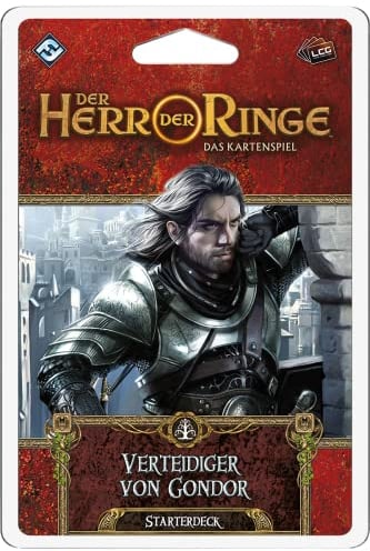 Fantasy Flight Games, Der Herr der Ringe: LCG – Verteidiger von Gondor, Starterdeck, Expertenspiel, Kartenspiel, 1-4 Spieler, Ab 14+ Jahren, 30+ Minuten je Spieler, Deutsch