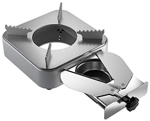 Stainless Steel Alcohol Stove with Pull Device Fondue Burner Paste Burner Camping Stove Stainless Steel Spirit Cooker Camping Stove Alcohol Stove Spirit Burner for Camping Outdoor