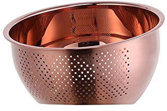 Panier de crépine Panier de vidange Panier Panier Riz Filtre de lavage en acier inoxydable Rose Rose Gold Passer Coloré Panier Coloré Draineur Cuisine Cuisine Gadget Panier d'assistance de cuisine