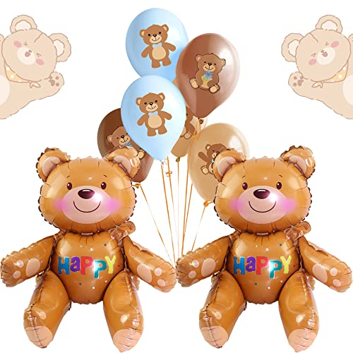 JeVenis Teddybär Partyzubehör Teddybär Luftballons Teddybär Babyparty Dekoration Teddybär Party Dekoration We Can Bearly Wait Dekoration