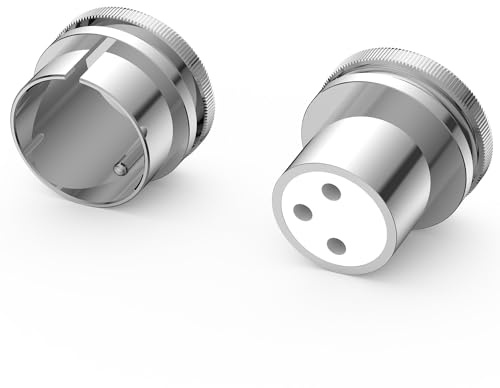 Tertullus 2 Stück XLR Abschlusskappen XLR Cap Noise Stopper Caps Kappen (rhodinierte, 1 Stück XLR Weiblich+1 Stück XLR Männlich)