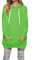 Famulily Umstandspullover Lange Oberteile für Leggings Langer Hoodie Oversize Grun L