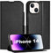 Aunote Funda para iPhone 14, Carcasa iPhone 14 con Tapa y Tarjetero, Capa Apple iPhone 14, Tipo Libro Flip Case Wallet, Telefono Cubrir Móvil Phone Cover Piel Protector. Negro