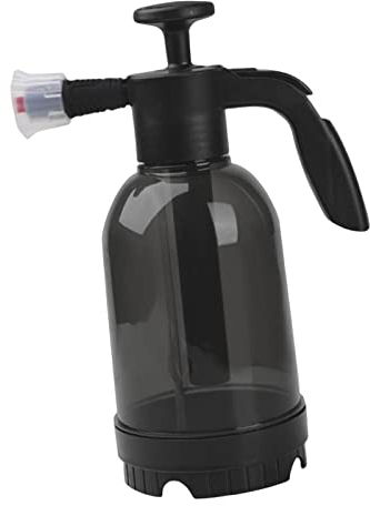 perfk Pulverizador de Espuma Portátil Bomba Manual para Automóvil Pulverizador de Espuma a Presión Pulverizador Manual de Espuma de Alta Presión para, negro