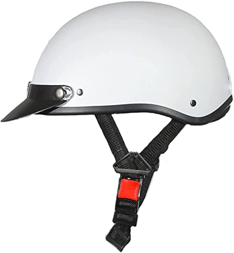 GAOZCTT Mezzo Casco da Motociclista Vintage Caschi off-Road Aperto Jet Caschi Casco A Scodella Scooter Motorino ECE Omologato Mezzo Elmetto da Moto Retròhat