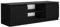 meble masztalerz TV Schrank Schwarz Matt mit 2 Ablagen und 2 Türen, 120 cm, Lowboard, Stehender RTV Schrank, Wohnzimmer Möbel