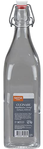 Siena Home Bügelflasche Cucinare 1,0 l, 12er-Pack vierkant