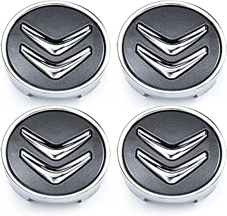 JNIGEL 4 Stück Auto-Nabenkappen für Citroen C1 C2 C3 C4 C5 Picasso C6 56mm, Radnabenkappen, Nabendeckel Auto Naben Mittelkappen, Wasserdicht Rostfrei Radnabendeckel Zierdeckel, Auto ZubehöR