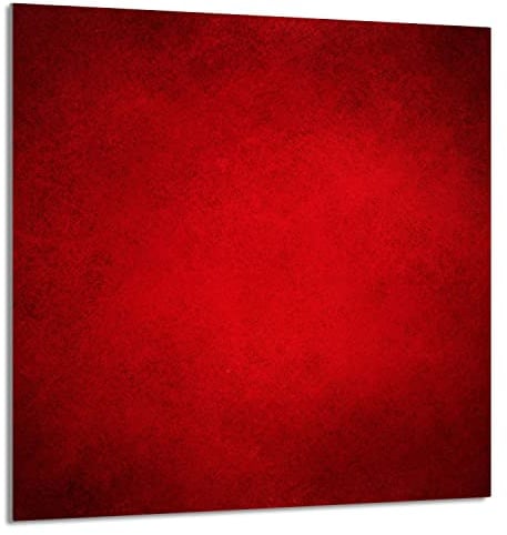 DarHaus Protection anti-éclaboussures en verre trempé 60 x 65 cm – Verre décoratif avec ruban adhésif – Paroi arrière en verre pour cuisine - Plaque de protection induction, Rouge